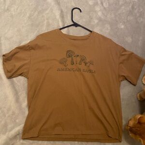 American Eagle Outfitters Brown T-Shirt